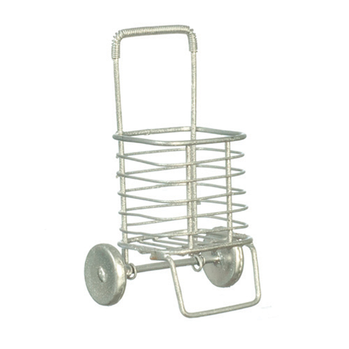 Silver Grocery Pull Cart